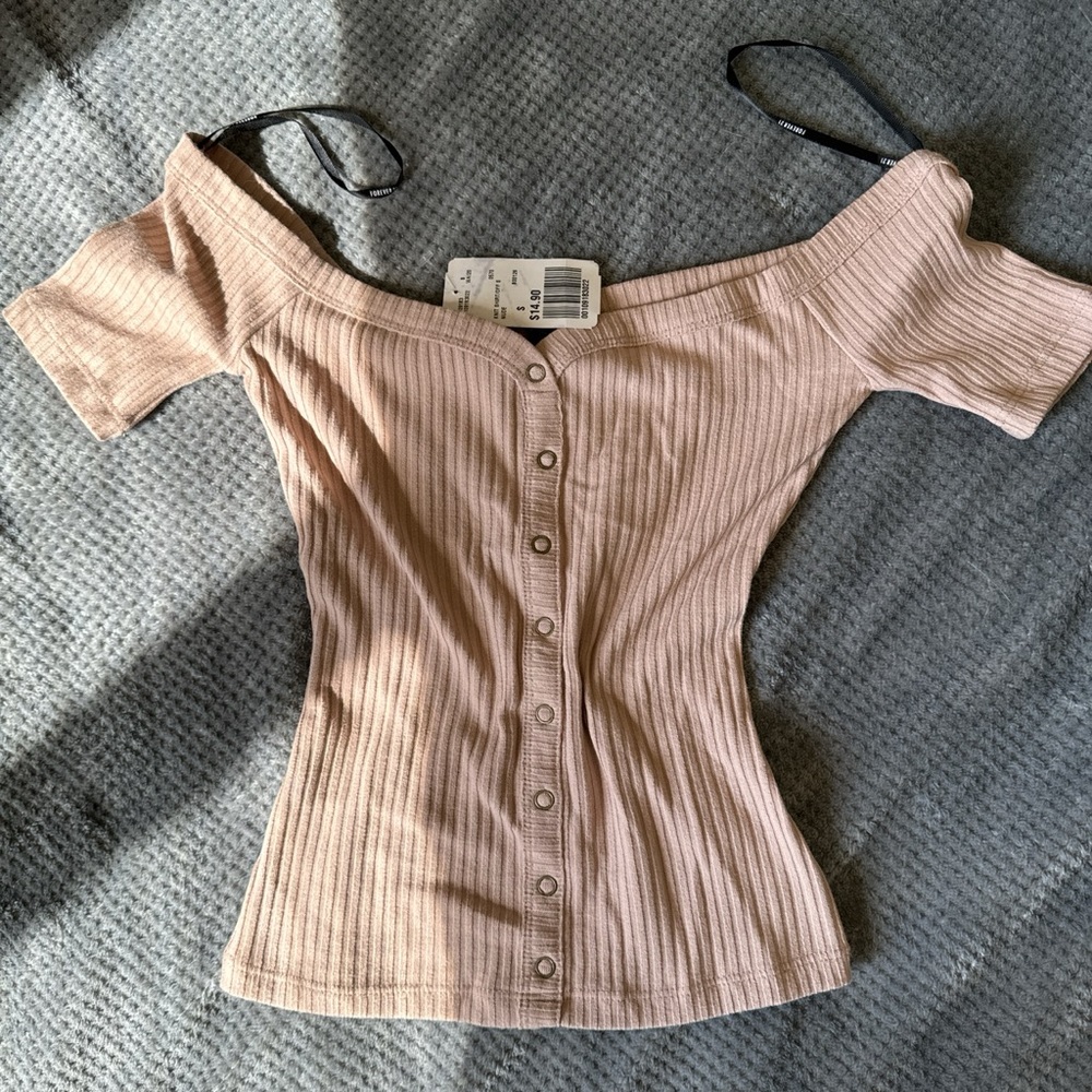 Forever 21 tan crop top